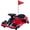 Red, variant on ICEELF 24V Electric Drift Go Kart for Kids, 360째 Rotating Ride-On Car with 180W Brushless Motor, High/Low Speed, Lights, Music, Bluetooth, USB, Replacement Wheels, Yellow