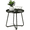 Black, variant on TeoKJ Outdoor Polywood and Metal Round End Table, Black