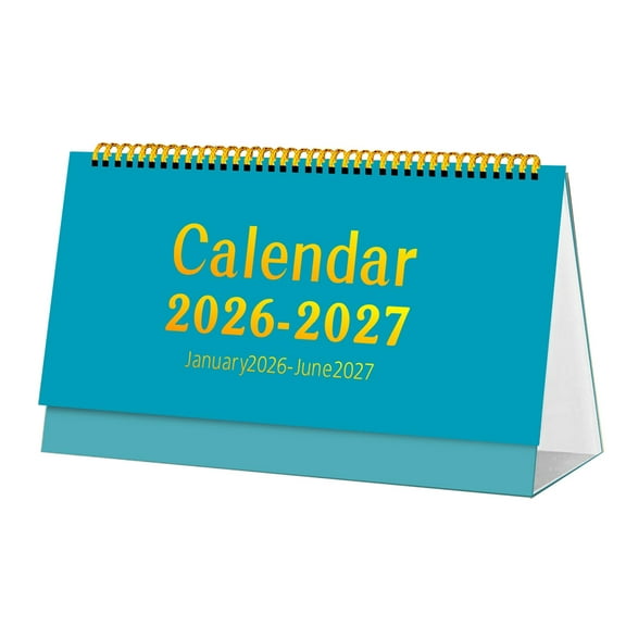 D 2026 To 2027 18 Month Desk Calendar With Stand For Home Office Use Holiday Markings And To-Do Lists