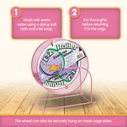 Prevue Pet Products 90013 Wire Mesh Hamster/Gerbil Wheel Toy for Small Animals, 8-Inch, Colors Vary