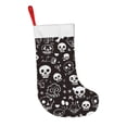 thumbnail image 3 of Flannel Christmas Stocking 17.7×11×7in Soft And Light Touch Good Socks Splicing Design Can Be Used For Hanging Weird Skull Head, 3 of 8