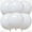 White, variant on KatchOn, Round White Foil Balloons - 22 Inch, Pack of 6 | 4D Mylar Balloons for White Party Decorations | Metallic Balloon for Birthday, Wedding, Anniversary, Bridal Shower, Baby Shower Decorations