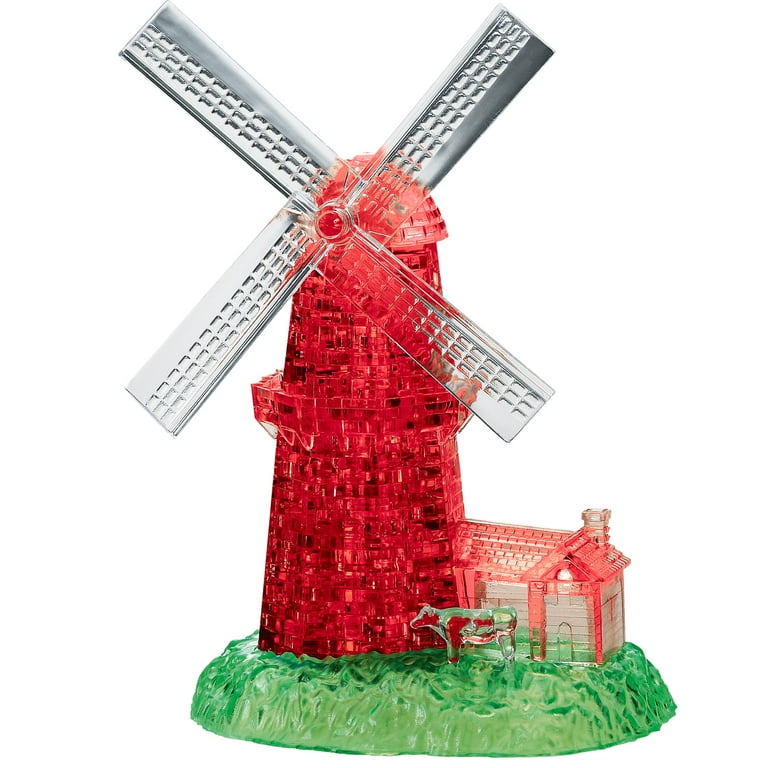 Windmill Original 3D Crystal Puzzle from BePuzzled, Ages 12 and Up