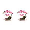 thumbnail image 4 of Yuarrent Orquídeas artificiales Plantas de flores falsas Adornos hermosos para arreglos de Type1 NO1, 4 of 6