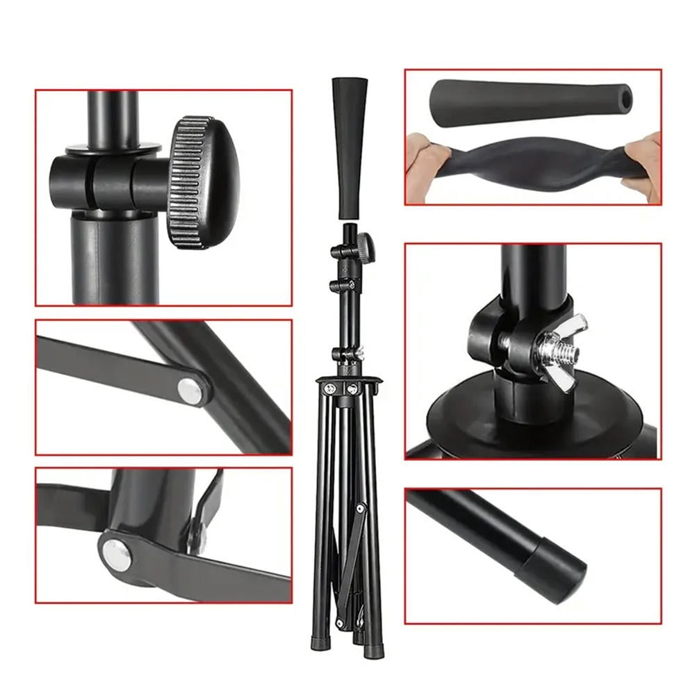 Suodoka Adjustable Baseball Hitting Tee – Elastic Rubber Top, Stable Triangle Base, Height 70‑118 cm, Portable for Kids & Adults