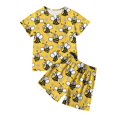 thumbnail image 3 of Outfits for Girls Kids Boys Cute Graphic Short Sleeve T Shirt Top And Shorts Pants Girls' Clothing Sets, 3 of 5