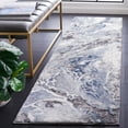 thumbnail image 2 of SAFAVIEH Cyrus Tendrils Abstract Shag Runner Rug, Ivory/Blue, 2'2" x 5', 2 of 11