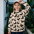 thumbnail image 2 of Uorisanigo Girls Oversized Sweatshirts Half Zip Pullover Sweatshirt Casual Cute Dachshund Long Sleeve Pullover Top Fall Winter Clothes Quarter Zip Hoodies No Hood Athletic Tops, 2 of 7