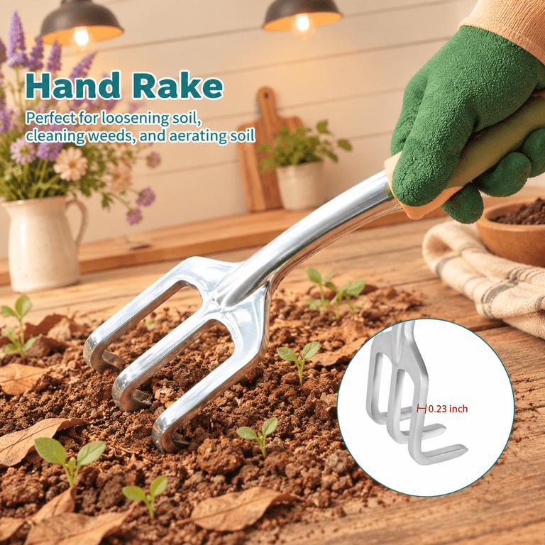 Green Garden Tools 4-piece Aluminum Alloy Gardening Hand Tool Set ...