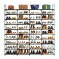 thumbnail image 2 of 10 Tiers Shoe Rack With Hooks Shoe Shelf Storage Organizer For Entryway Holds 72 Pairs Shoe (167 X 28 X 175cm), 2 of 9