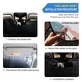 thumbnail image 2 of Dog Palm Leaf Flamingo Car Windshield Sun Shade Foldable Car Front Window Visor Heat and UV Protection 55x27.6, 2 of 8