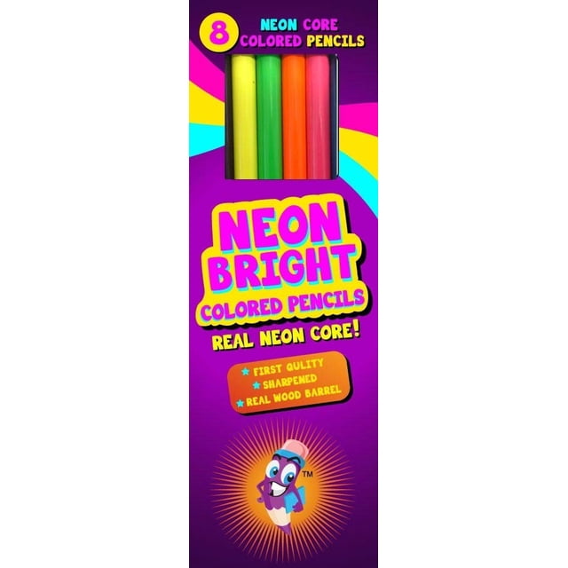 Colored Pencils DDI Neon Bright 8 Colors (Case of 24)