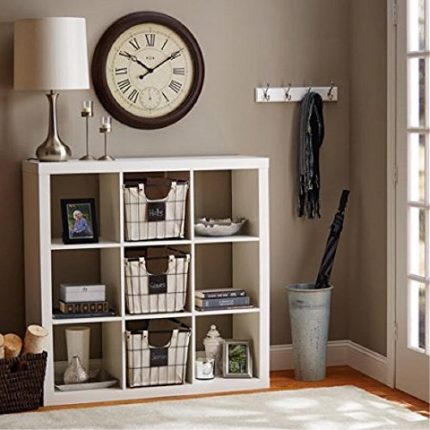 better homes and gardens 9cube organizer storage bookcase bookshelf
