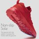 thumbnail image 5 of Zapatillas ZGPWZWL para correr, tenis, gimnasio, caminar, rojas, hombre 9.5, 5 of 6