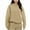 Khaki, variant on Women's Oversized Pullover Hoodie with 3 Pockets Crewneck Sweatshirt Long Sleeve Jogging Sports Fall Winter Tops (S, Khaki)