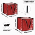 thumbnail image 3 of Home Organizer Foldable Fabric Storage Bin With Handle Winter Christmas, 3 of 7