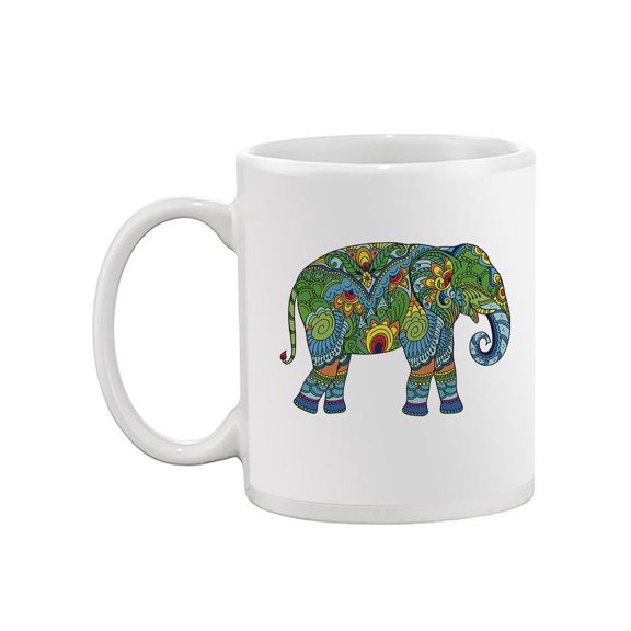 Elephant In Zentangle Style Mug - Image by Shutterstock