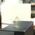 thumbnail image 5 of CIMAXIC Wedding 20pcs Gold Triangle Metal Note Card Holders Wire Picture Holders Stand Memo Clips For Wedding Table Numbers And Buffet Food Labels For Christmas Thanksgiving Table Decor, 5 of 5