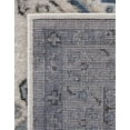 thumbnail image 6 of Unique Loom Charlotte Collection Area Rug - Quail (5' 3" Octagon Ivory Aqua/Blue), 6 of 6