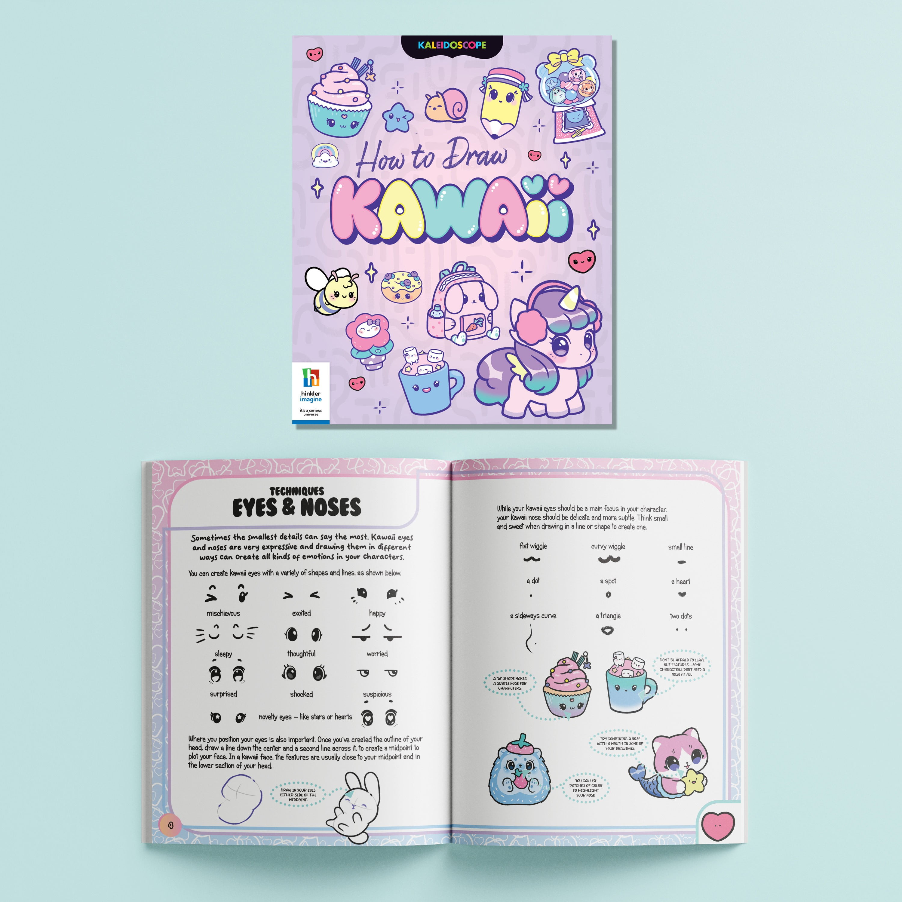 Hinkler Kaleidoscope Kawaii Mini Activity Kit for Ages 6 and up