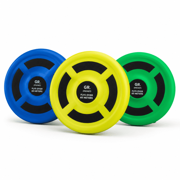 Mini Pocket Flying Discs 3 Pack, Silicone Outdoor Lawn Game for Camping Travel Yard Play