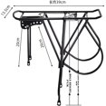 thumbnail image 2 of FYBTOBike Rear Rack - Guardrail Type Bicycle Travel Frame Aluminum Alloy Bike Cargo Rack Fit 26" Bike-4943, 2 of 5