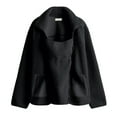 thumbnail image 3 of Maternity Winter Coat Maternity Coats for Women Winter Maternity Clothes Baby Wearing Jacket Women Winter Warm Fleece Maternity Coats Full Zip 3 In 1 Babywearing Jackets Pregnancy Clothes, Black-M, 3 of 5
