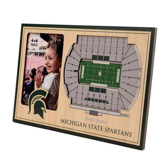 YouTheFan 9024378 NCAA Michigan State Spartans 3D StadiumViews Picture Frame - Spartan Stadium