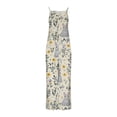 thumbnail image 4 of Cavosen Easter Plus Size Oversized Linen Jumpsuits Long Overalls with Pocket Print Lightweight Summer Work Rompers, 4 of 6