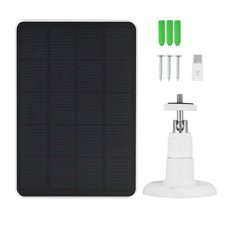 

4W 5V Low Power Surveillance Camera Solar Charging Panel White