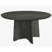 Mayline Medina Conference Table (48"" Round) in Gray Steel