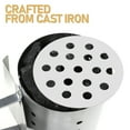 thumbnail image 3 of HOOWIFFY Grille de Feu pour Bbq Grille de Cuisson en Fer Ronde Répartition de la Chaleur Argent 1 Pcs, 3 of 8