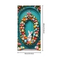 thumbnail image 3 of YWIYIUD 1PC Happy Easter Door Cover Easter Decorations, 71x35 Inch Easter Rabbit Eggs Door Banner Welcome Easter Banner Spring Theme Rabbit Door for Front Door Wall Indoor Outdoor Home Decor, 3 of 7