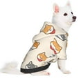 thumbnail image 5 of Cauagu Shiba Head Face Pattern Winter Pet Hoodie Sweatshirts- Dog Hoodie Sweater with Leash Hole - Cute Dog Hoodie - Pet Clothes Puppy Cat Custume -Small, 5 of 8