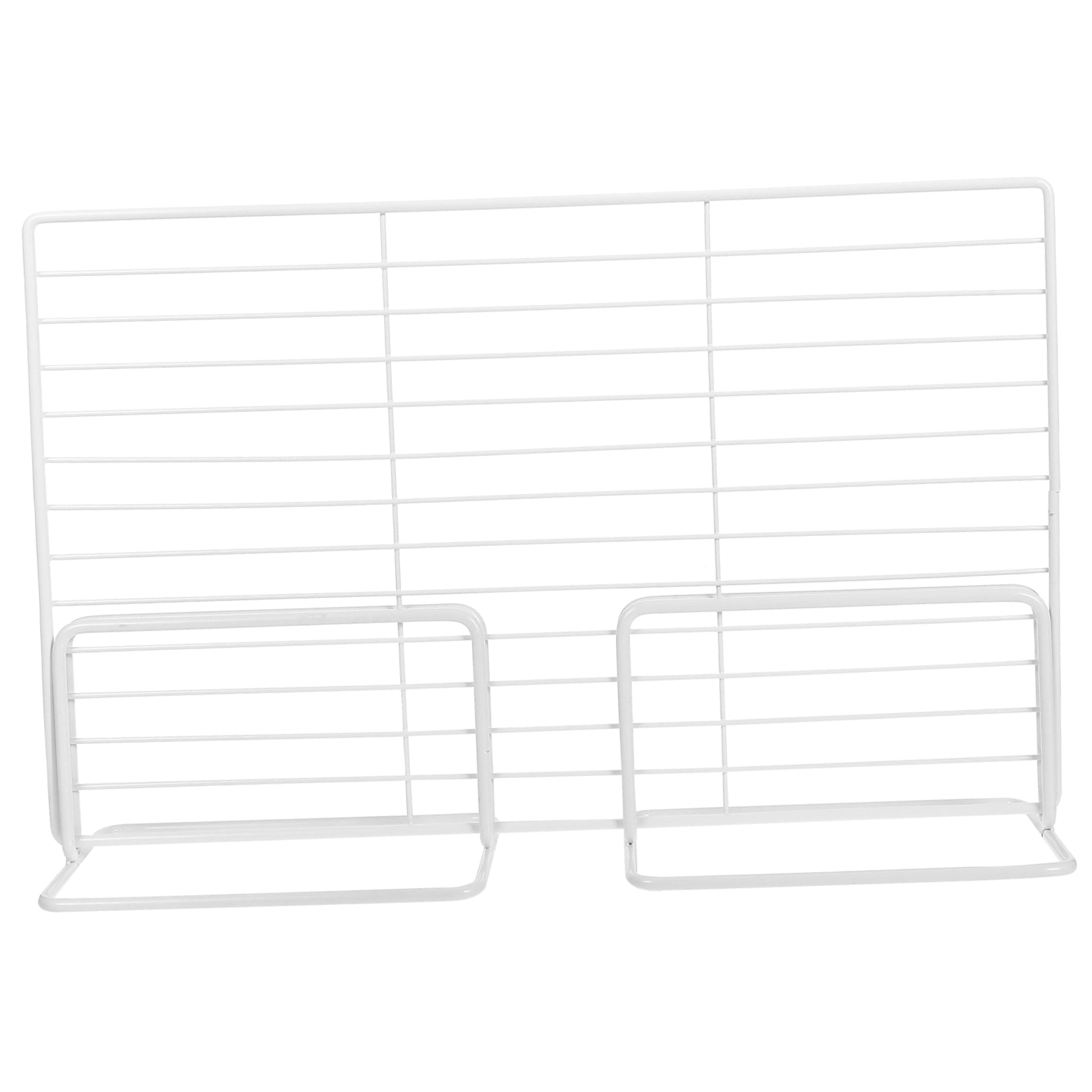 YOSADIER Adjustable Metal Fridge Shelf Divider White Flexible Iron Wire Partition for Freezer