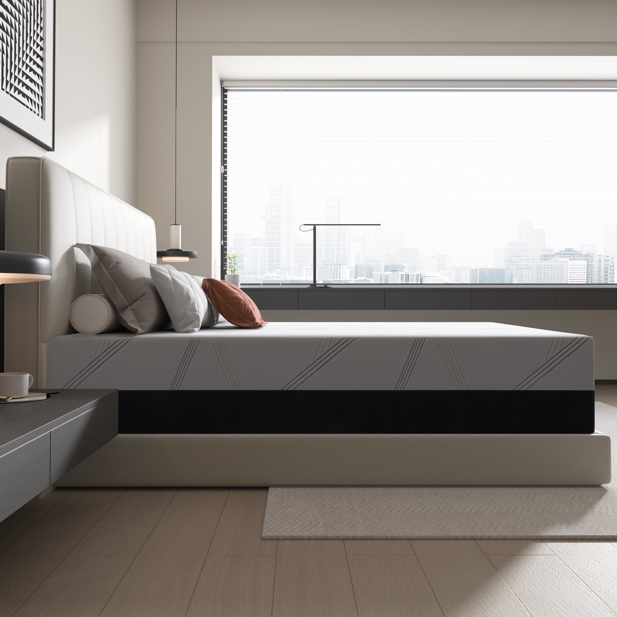 Full Size Mattress, ZETDIY 10" Medium Gel Memory Foam Mattress in a Box，Full Mattress
