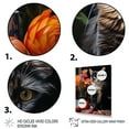 thumbnail image 3 of Designart "Feline Chic Cat Amidst Floral Blooms II" Animals Canvas Wall Art - Traditional Black British Shorthair Cat Entryway Wall Art Print, 3 of 6