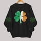thumbnail image 5 of TaTaai Womens St Patricks Day Sweatshirt Long Sleeve Crewneck Casual Pullover Holiday Print Fleece Lined Top Gift, 5 of 6