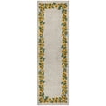 thumbnail image 2 of Addison Rugs Dream Shag Premium Machine Washable Transitional Sunflower Border Yellow Runner Rug, 2'3" x 7'6", 2 of 8