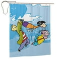thumbnail image 2 of Ed Edd n Eddy Shower Curtain, Bathroom Bathtub Decor Curtain for Girls Boys Kids, Waterproof Fabric Bath Curtain with 12 Hooks 60x72 Inches Iron, 2 of 8