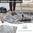 thumbnail image 5 of Light Blue Floral Outdoor Rug for Patio/Deck/Porch, Non-Slip Large Area Rug 6 x 9 Ft, Rustic Vintage Flowers Botanical Spring Indoor Outdoor Rugs Washable Area Rugs, Camping Rug Carpet Runner, 5 of 8