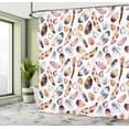 thumbnail image 5 of Ambesonne Vintage Shower Curtain, Peacock Feathers Design, 69"Wx84"L, Orange Blue, 5 of 5