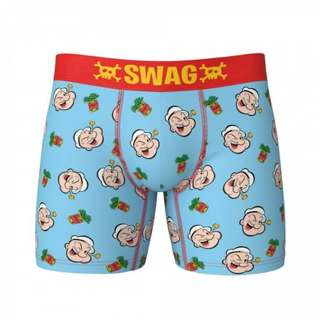 Popeye The Sailor Faces and Spinach Can AOP SWAG Boxer Briefs-Medium ...