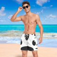 thumbnail image 6 of joogoo Men's Zebra Face Swim Trunks with Liner Pocket Beach Shorts Small, 6 of 9
