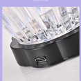 thumbnail image 5 of Lámpara de escritorio con luz nocturna de cristal, lámpara de mesa regulable táctil recargable junto a la cama Batería grande - Mini lámpara pequeña de cristal de 3 colores para dormitorio j, 5 of 5
