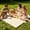 Beige, variant on Big Plaid Foldable Picnic Blanket Beach Mat,60x80" Outdoor Picnic Blankets With Hand Strips For Easy Carrying,Waterproof Sand Mat for Beach Camping Hiking Travel Concerts Grass Park Lawn