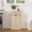 Oak-Double Door, variant on Tilt Out Laundry Hamper Cabinet with 2 Drawers &Baskets, 20 gal Wooden Laundry Basket for Bathroom, Laundry Room, Bedroom