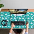 thumbnail image 4 of Long Mouse Pads for Desk,Cartoon Unicorn Rainbow Cloud Star Desk Mats on Top Of Desks, Desk Mouse Pad Extra Large with 3mm Non-Slip Base and Stitched Edge for Gaming,Work,Home 47.3"x23.6", 4 of 5