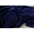 thumbnail image 2 of Terry Cotton Hooded Unisex Teenagers and Petites Bathrobe - Navy, XLarge, 2 of 6