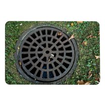 3D Printed Non-Slip Sewer Style Floor Mat for Kitchen, Bathroom & Bedroom - 40x60cm Anti-Slip Door Carpet